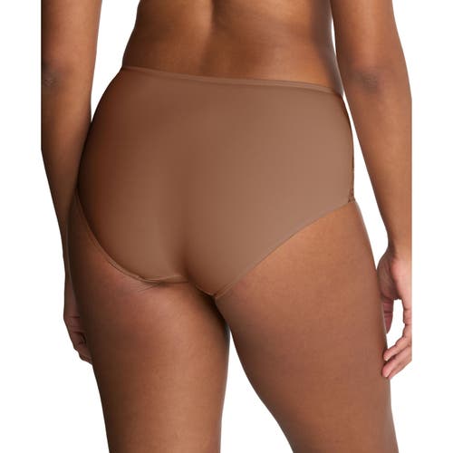 Natori Statement Lace Full Brief In Nutmeg