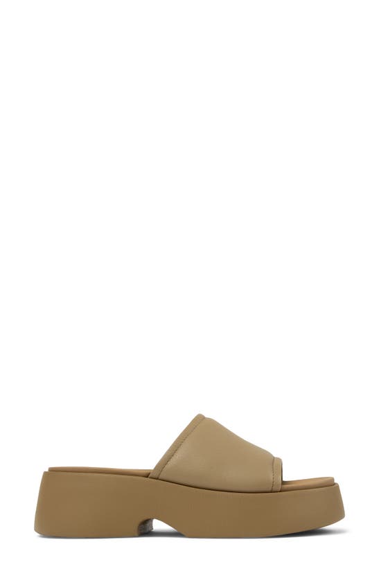 Shop Camper Tasha Slide Sandal In Medium Brown
