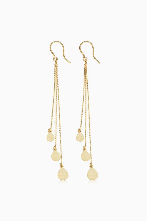 Shop Oradina 14k Yellow Gold Tears Of Joy Drop Earrings