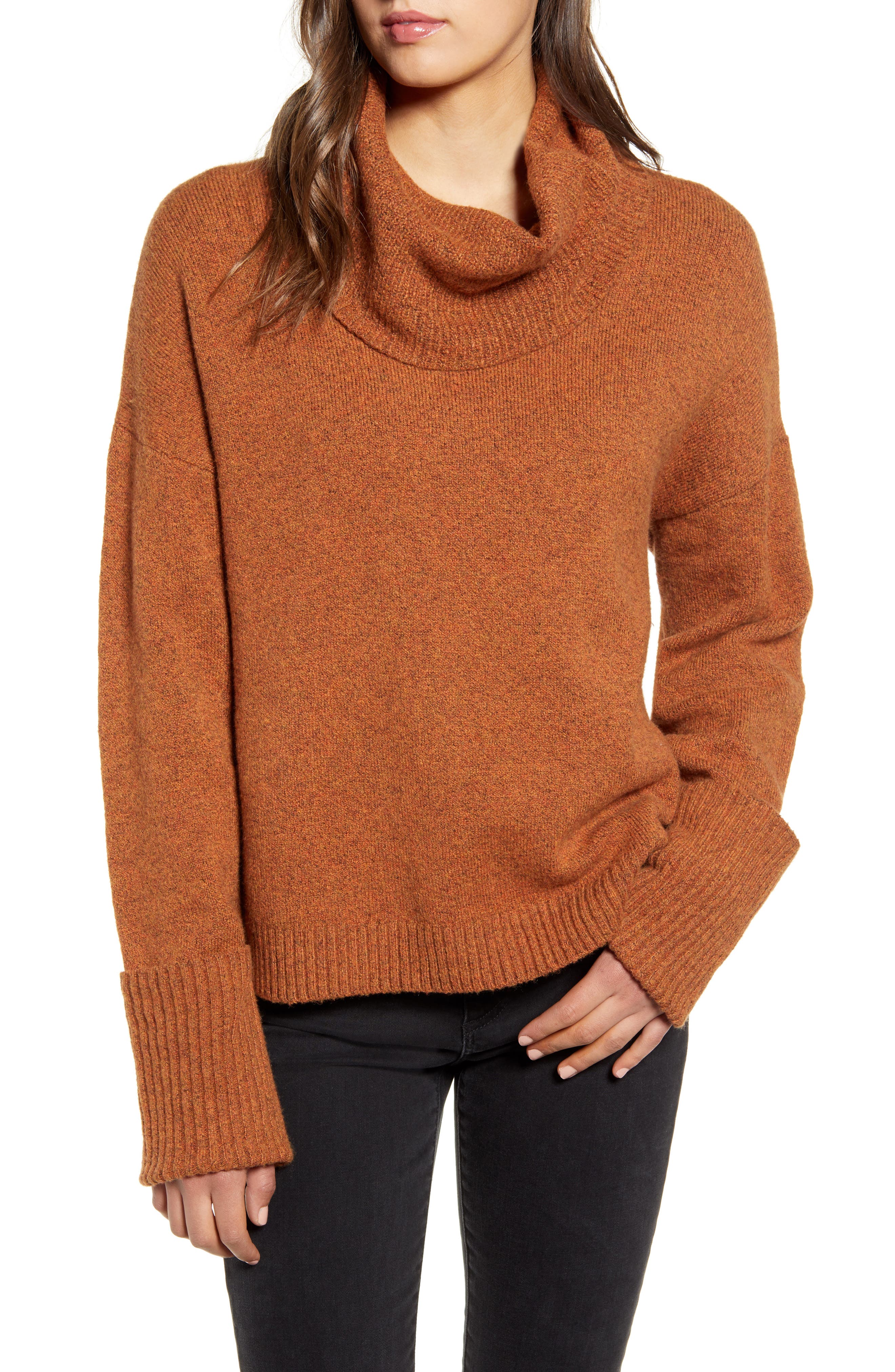 cowl neck sweater