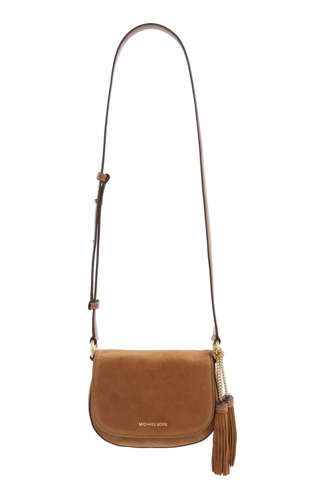 michael kors elyse saddle bag