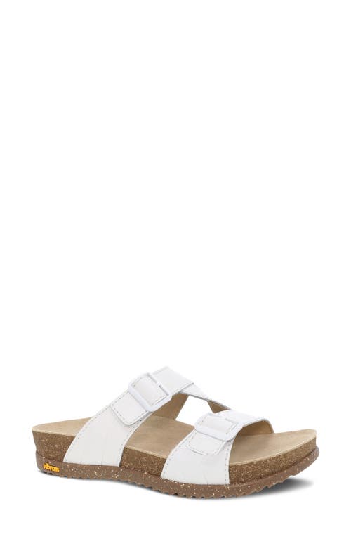Dayna Strappy Slide Sandal in White