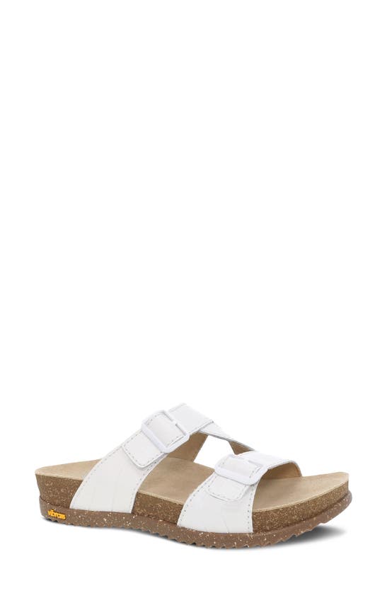 Shop Dansko Dayna Strappy Slide Sandal In White