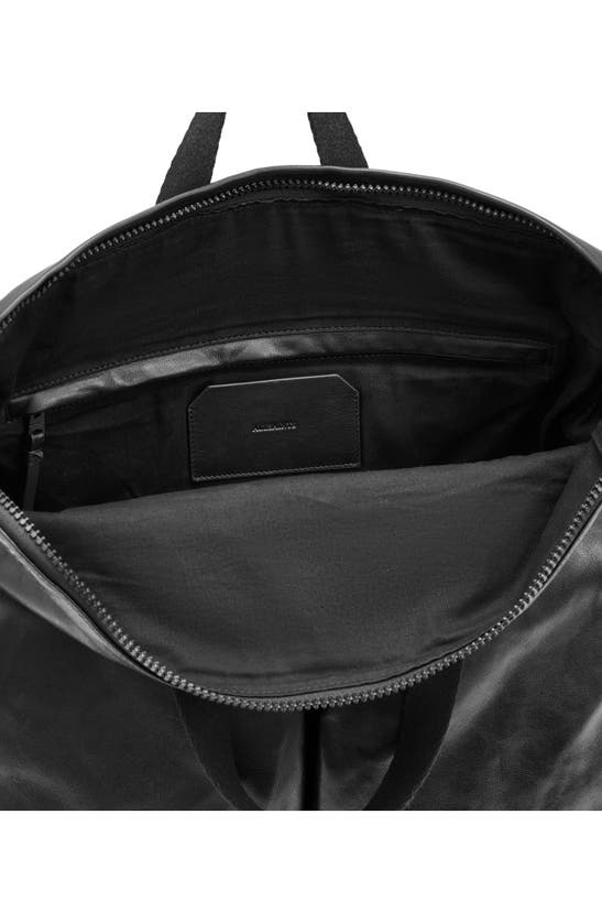 Shop Allsaints Force Leather Backpack In Black