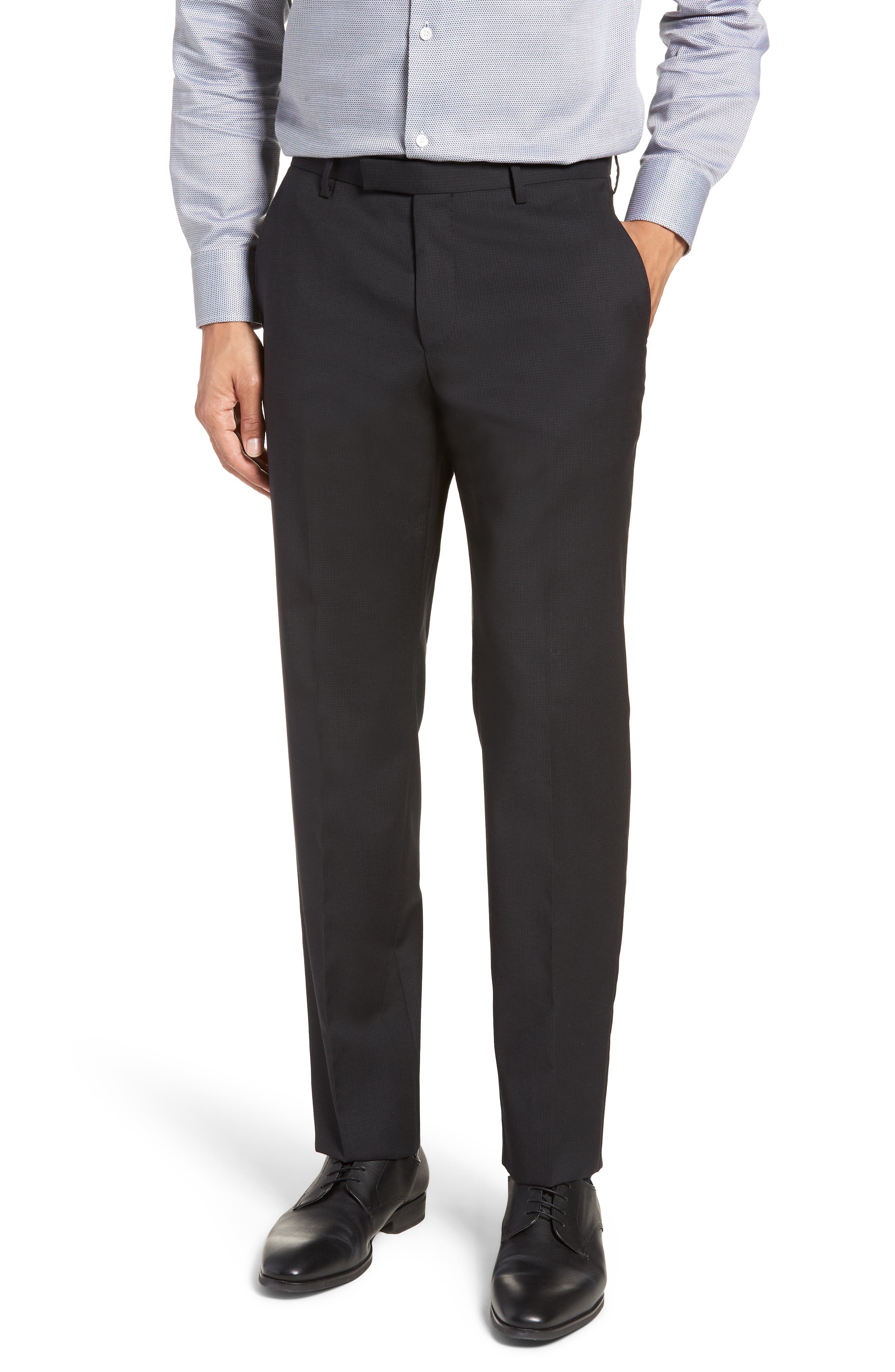 UPC 728678445632 - Men's Boss Leenon Flat Front Check Wool Trousers ...