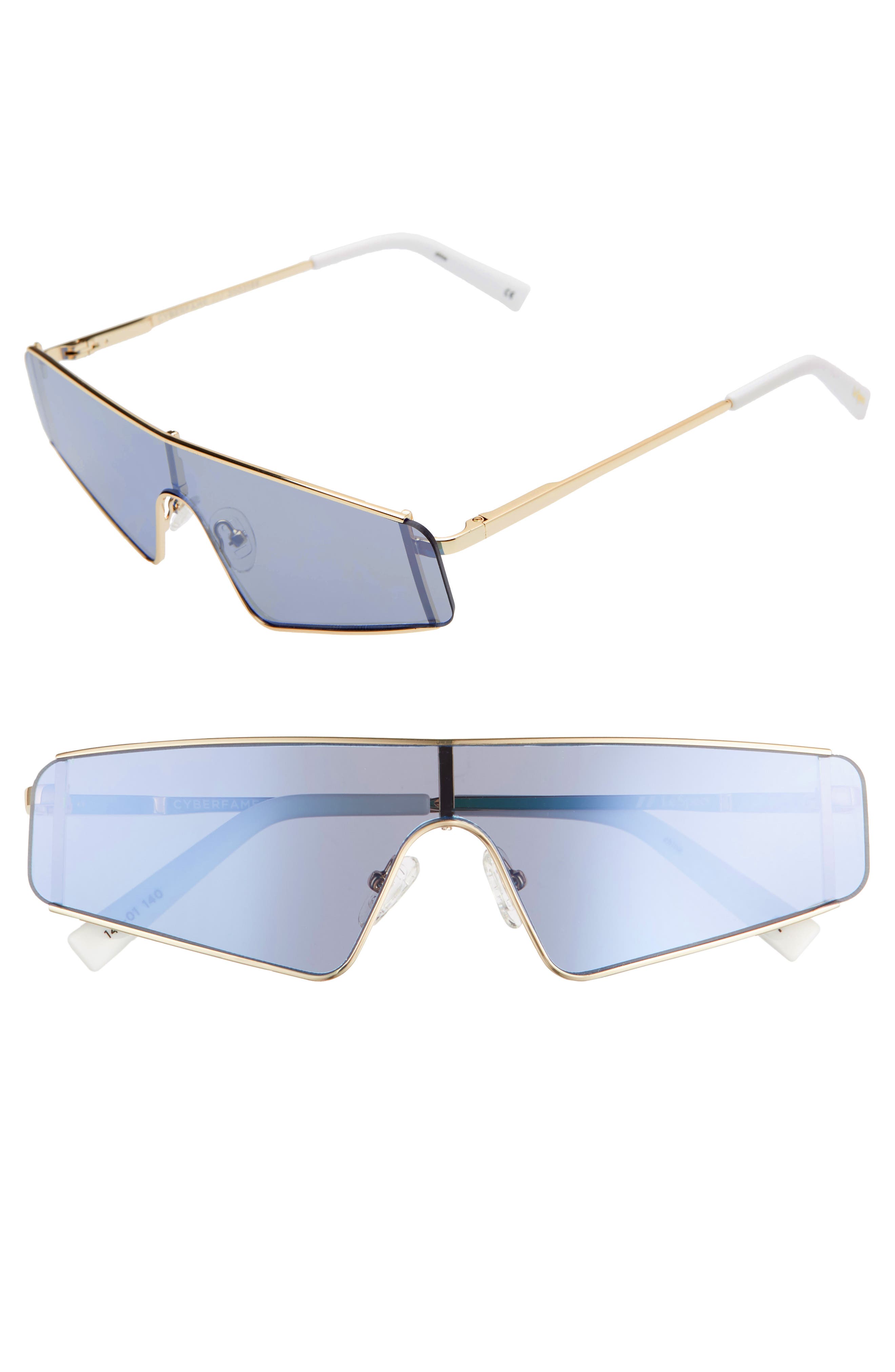 flat top shield sunglasses