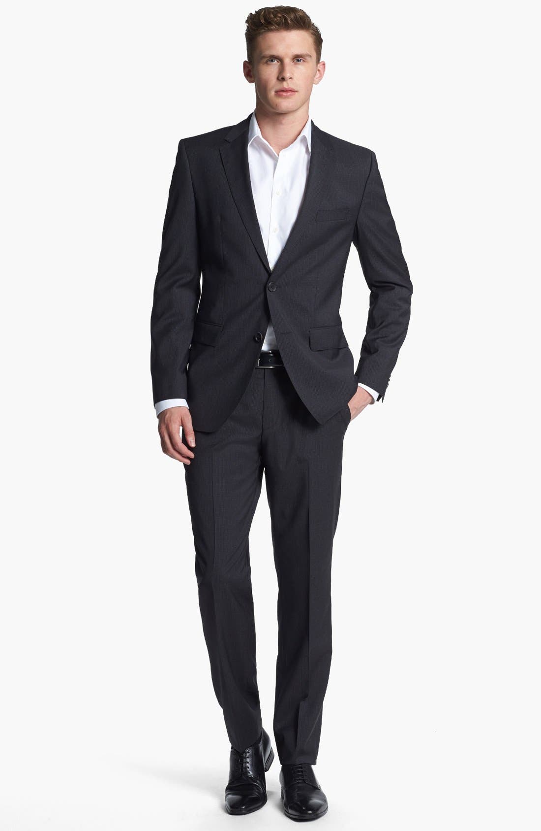 BOSS HUGO BOSS 'James/Sharp' Trim Fit Check Suit Nordstrom