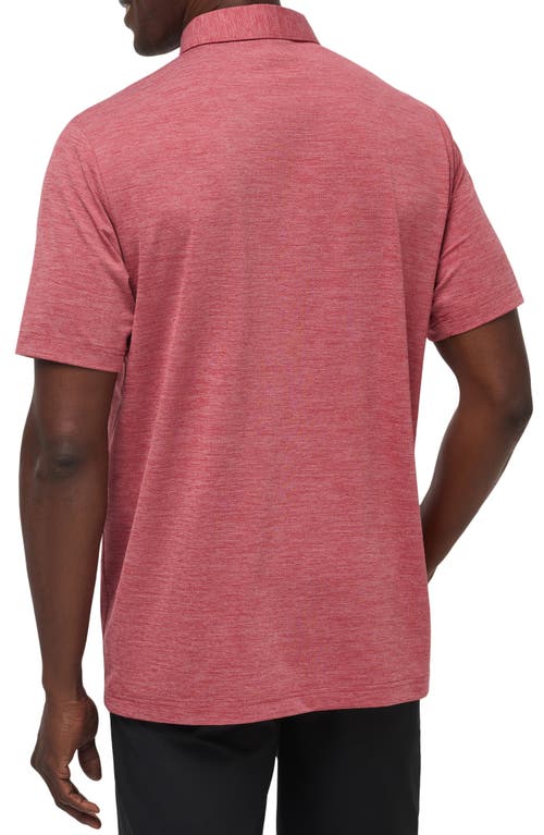 Travismathew Heater Pro Performance Golf Polo In Heather Scooter