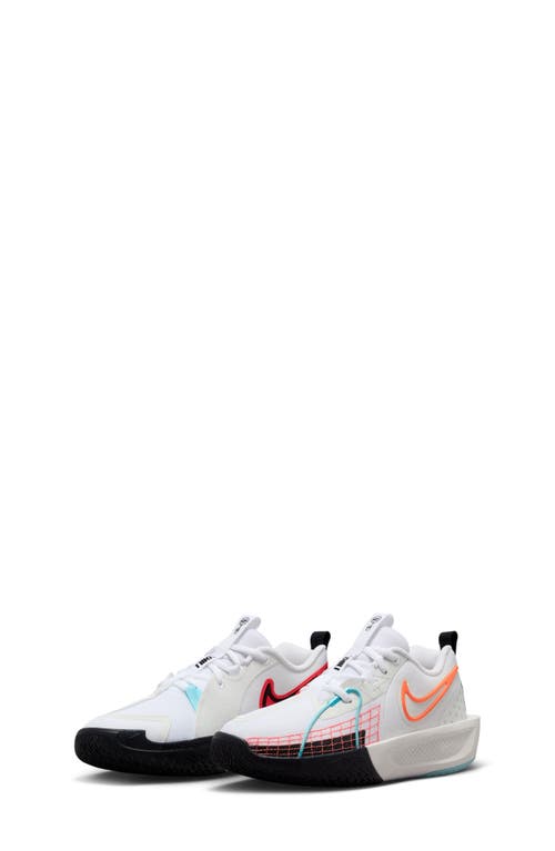 Shop Nike Kids' G.t. Cut 3 Basketball Shoe In White/copa/white