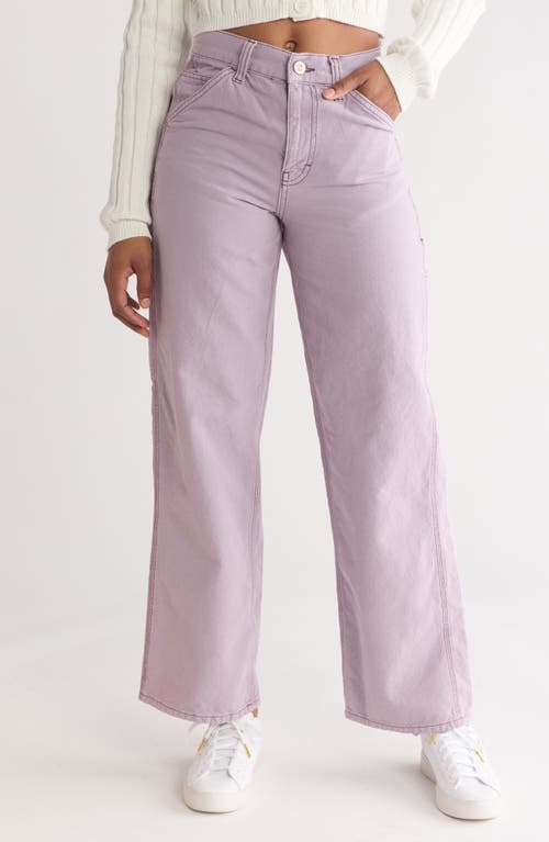 Shop Bdg Urban Outfitters Straight Leg Carpenter Jeans In Washed Lilac