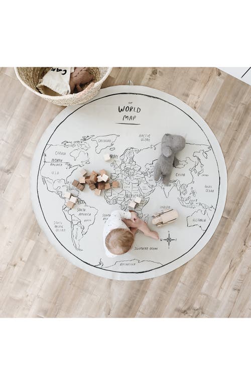Gathre Round Tapestry In World Map
