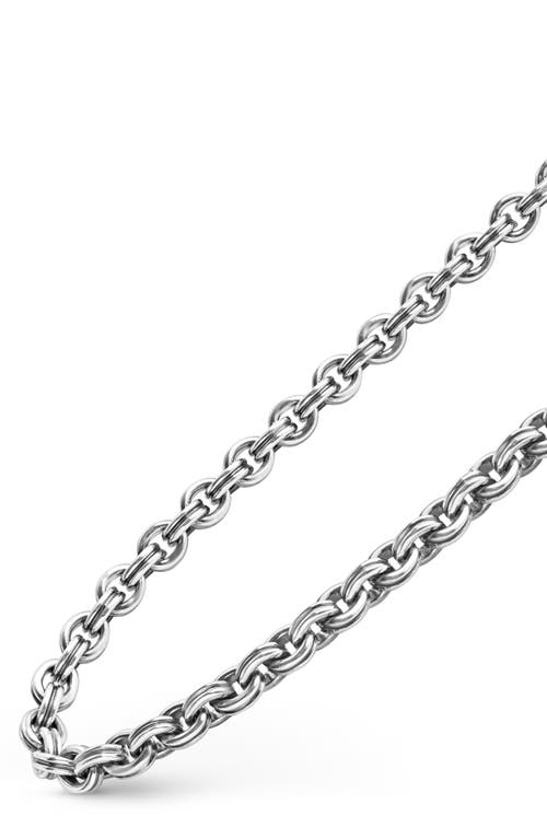 Shop Lagos Anthem Double Link Chain Necklace In Silver