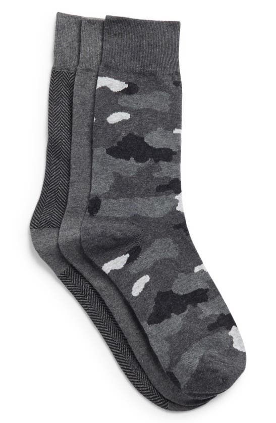 Slate & Stone Assorted Crew Socks In Gray
