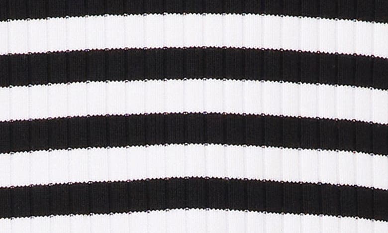 Vince Camuto Women's Striped Ribbed Keyhole-back Sleeveless Sweater In Rich Black