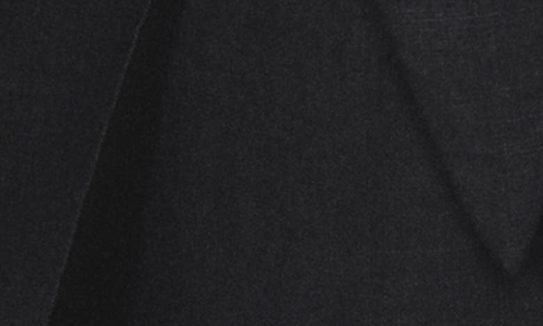 Mango Wrap Front Linen Midi Skirt In Black