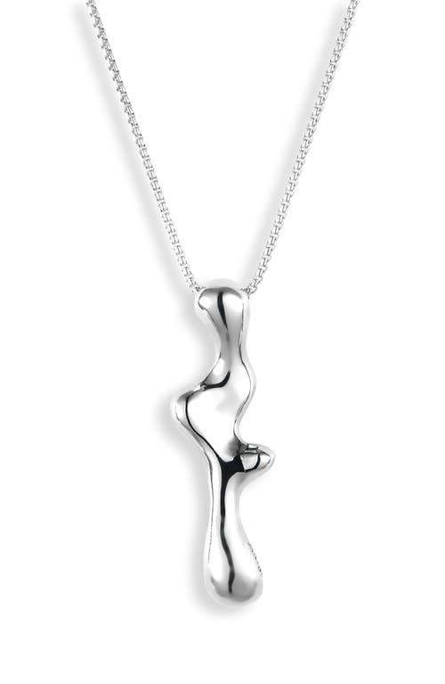 Faris Seep Pendant Necklace In Silver