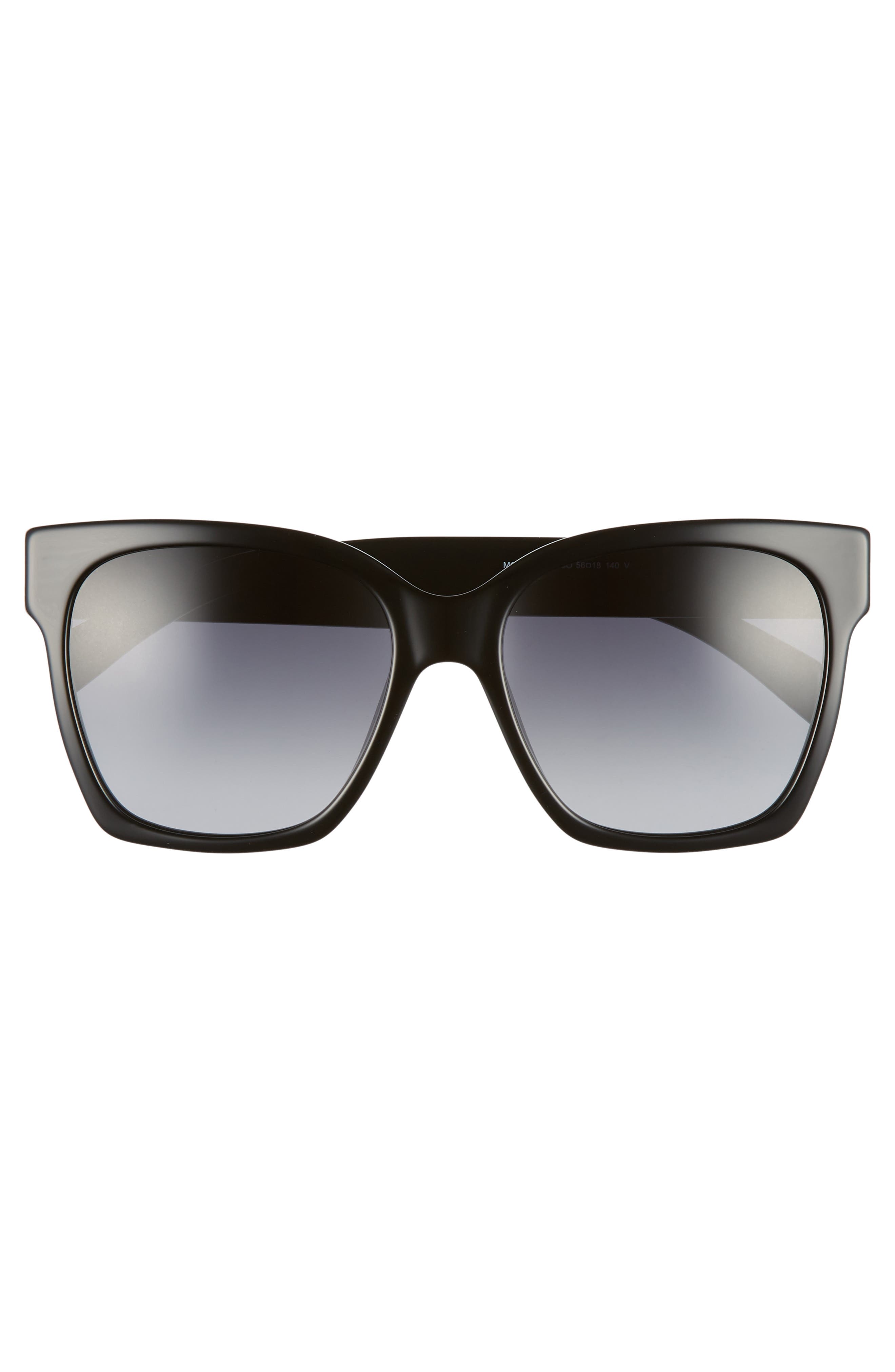 moschino 56mm square sunglasses