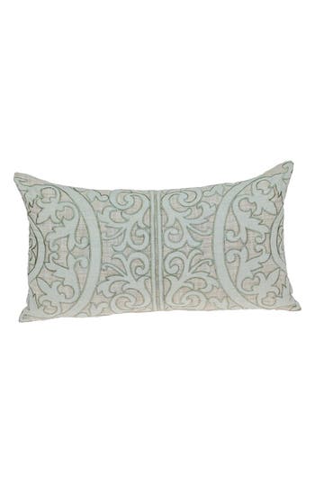 Parkland Collection Fleura Embroidered Throw Pillow In Beige