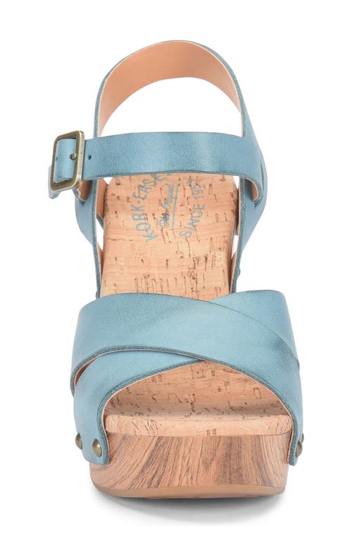 Shop Kork-ease ® Drew Platform Sandal In Turquoise F/g
