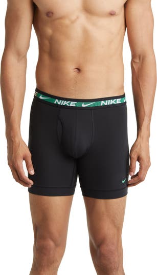Nike Youth Boy's 3-Pairs Boxer Briefs Underwear Micro Dri-FIT White/Blue  Sz: S