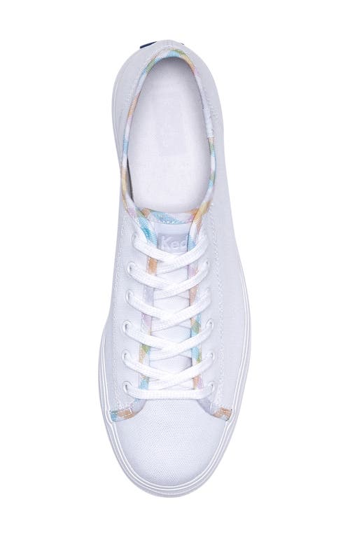 Shop Keds ® Triple Kick Platform Sneaker In White/multi Canvas