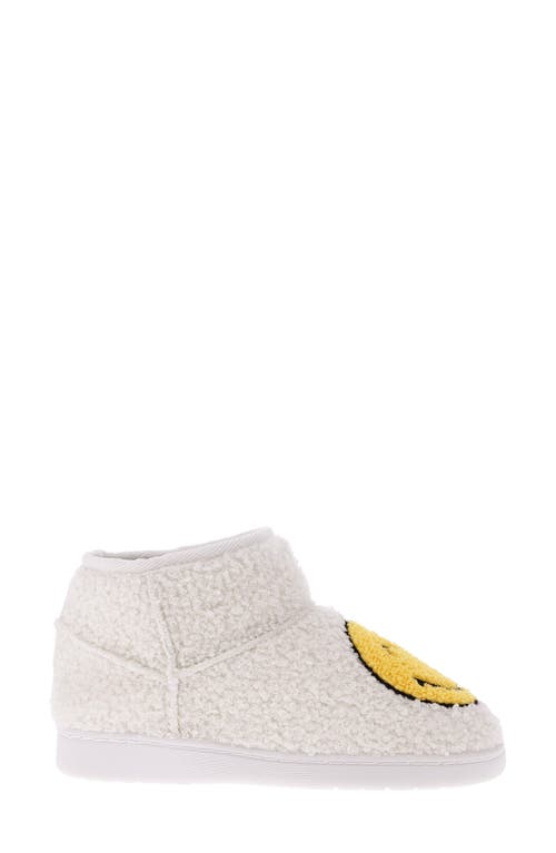 Mia Chill Smiley Genuine Shearling Bootie Slipper In Smile
