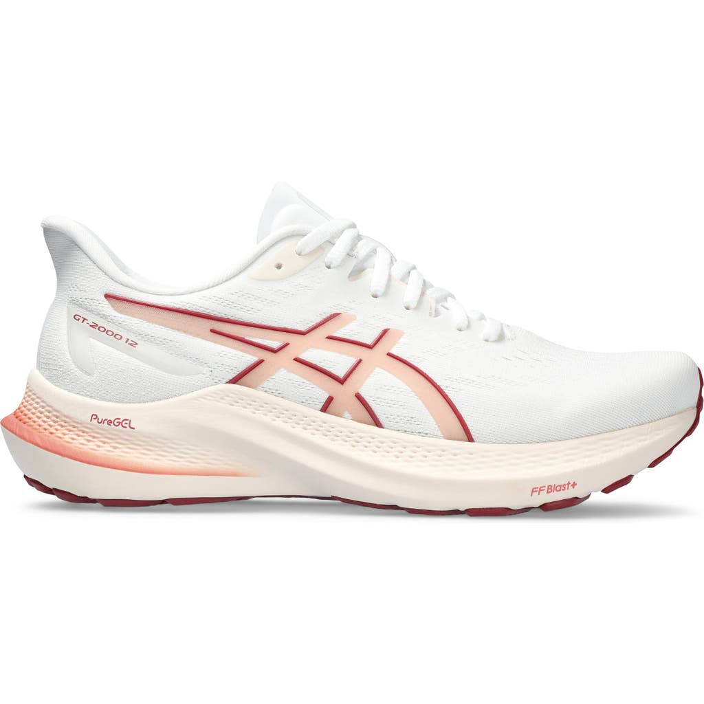 Asics ® Gt-2000™ 12 Running Shoe In White/light Garnet