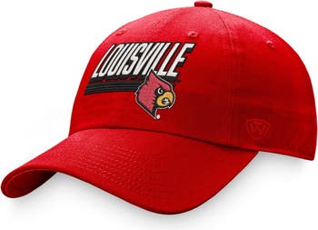 red louisville hat