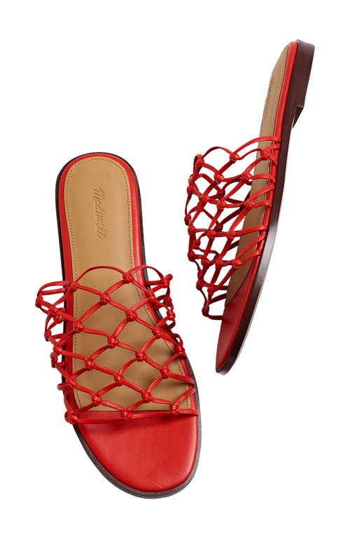 Shop Madewell Taryn Knotted Slide Sandal In Himalayan Orange