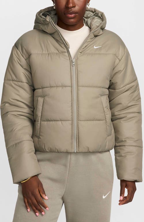 Shop Nike Sportswear Therma-fit Classic Puffer Jacket In Light Army/white