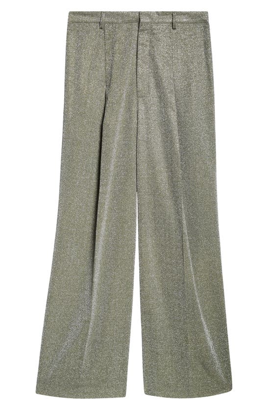 Shop Erl Gender Inclusive Tailored Lamé Pants In Gunmetal