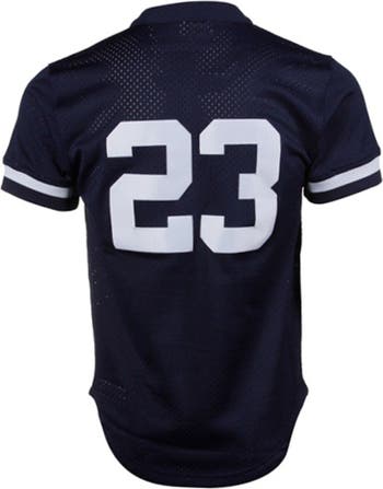 Youth Mitchell & Ness Don Mattingly Navy New York Yankees Cooperstown  Collection Mesh Batting Practice Jersey