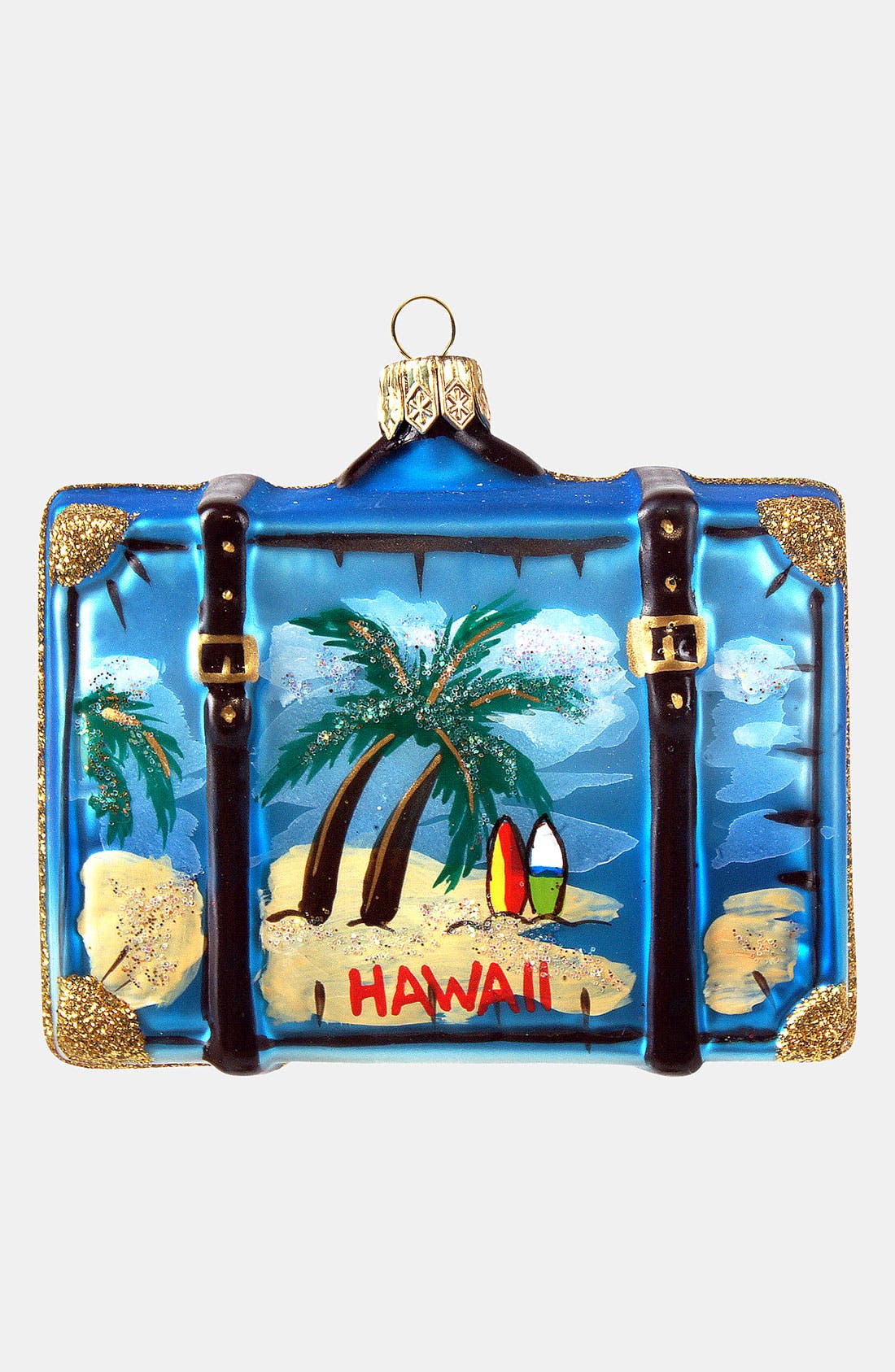 Nordstrom at Home 'Hawaii' Glass Suitcase Ornament Nordstrom
