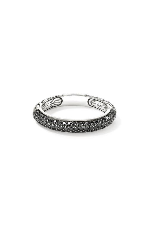 John Hardy Jh Essential Pavé Band Ring, 3.5mm In Silver