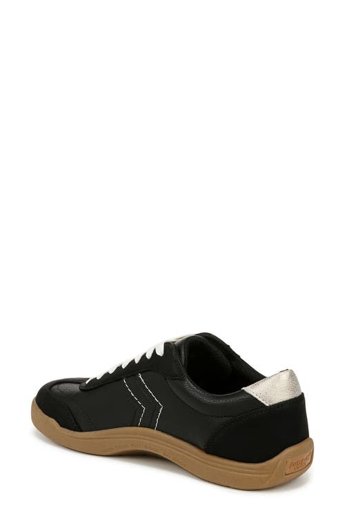 Dr. Scholl's Women's Be True Court Inspired Lace Up Sneakers In Black Fabric