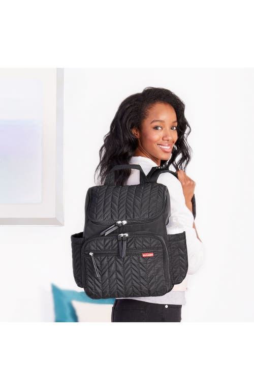 Skip Hop Forma Diaper Backpack In Jet Black