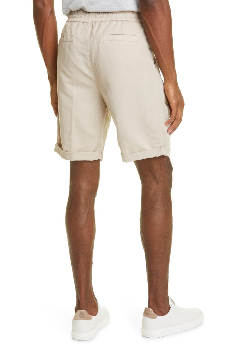 Men's Linen & Cotton Bermuda Shorts