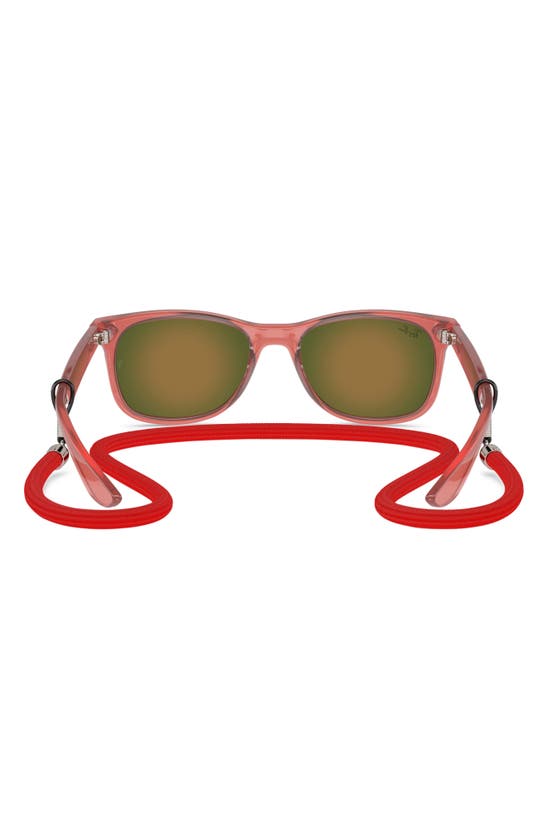 Ray Ban Ray-ban Kids' Junior Wayfarer 47mm Gradient Square Sunglasses In Opal Red