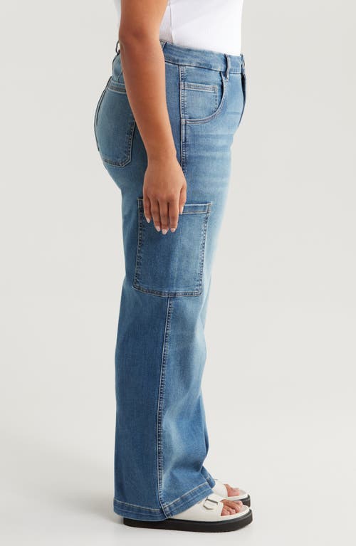 Shop Kut From The Kloth Jodi Fab Ab High Waist Wide Leg Carpenter Jeans In Creative