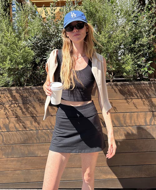 Pact On The Go-to Crop Tank Made With Organic Cotton In Black