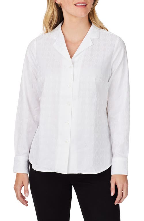 Foxcroft Monica Long Sleeve Button-Up Blouse at Nordstrom,