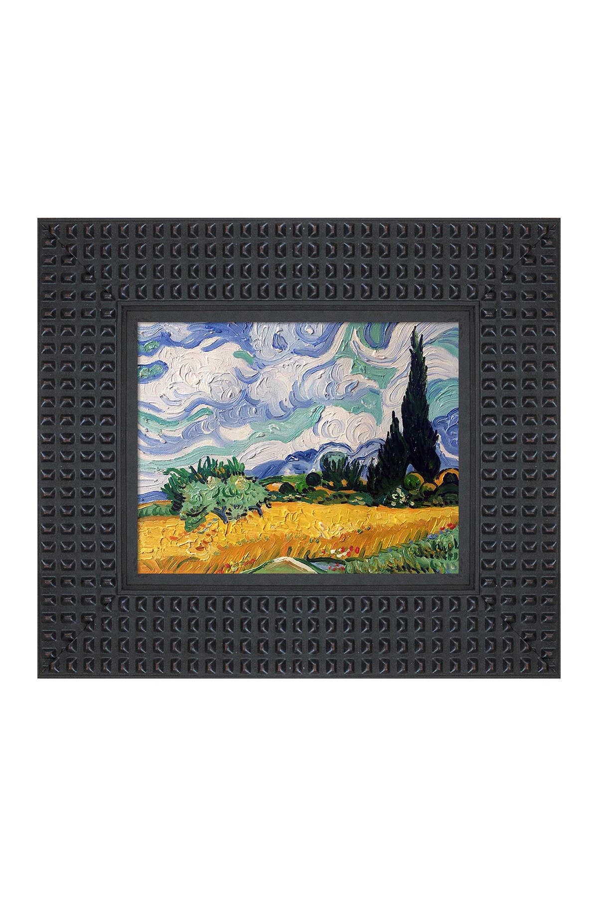 Overstock Art Wheat Field With Cypresses Framed Oil Reproduction Of An Original Painting By Vincent Van Gogh Nordstrom Rack