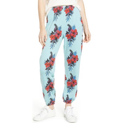 Wildfox Hibiscus Dreams Easy Sweatpants, Blue