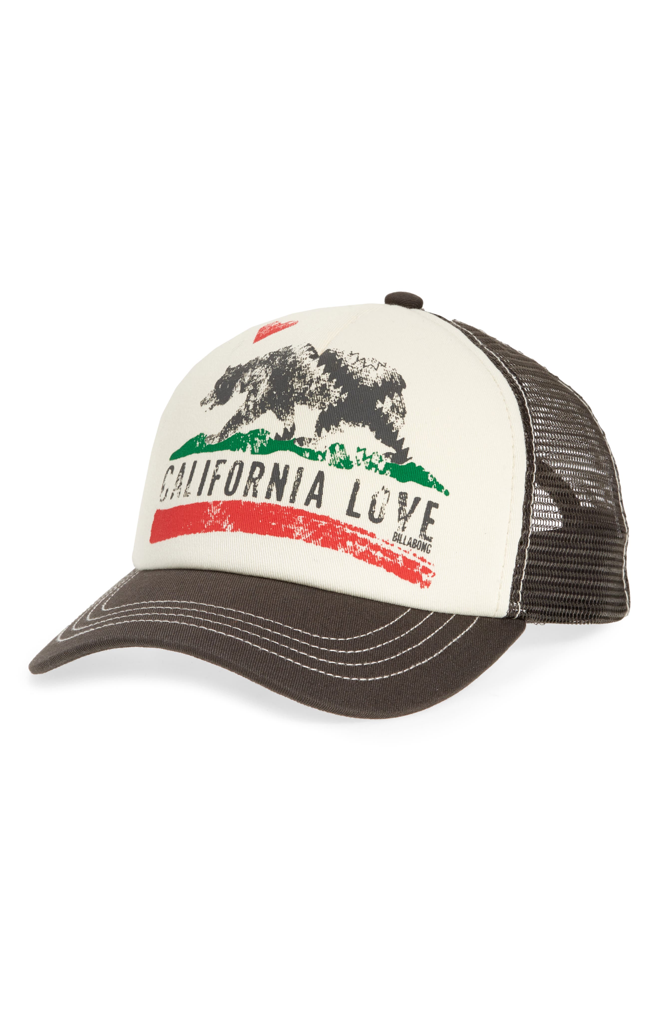 billabong california love trucker hat