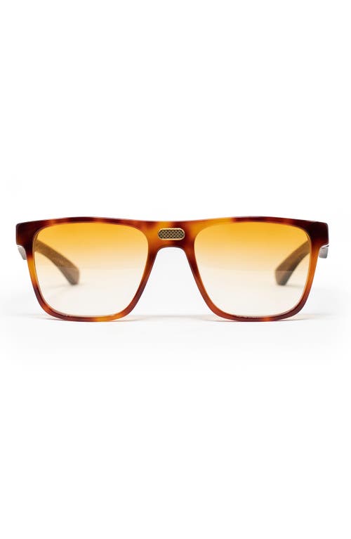 Bôhten Legend 54mm Gradient Rectangular Blue Light Blocking Sunglasses in Tortoise Lite/Orange Gradient