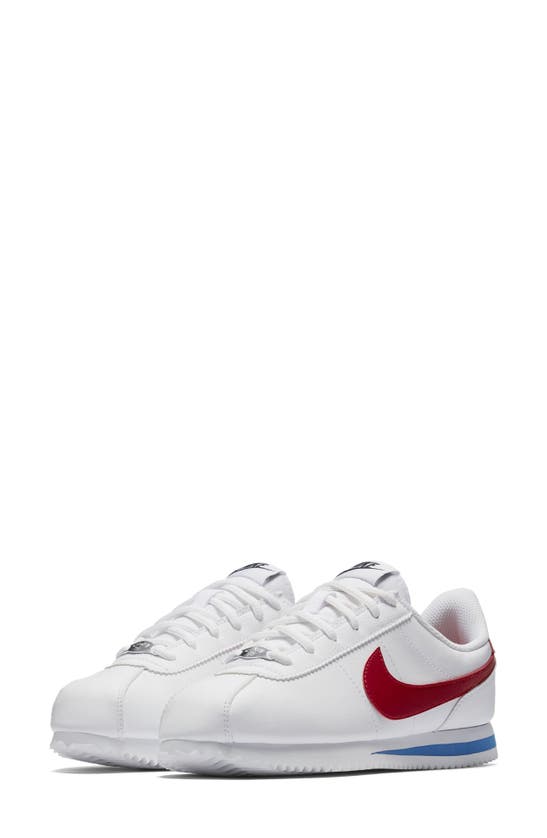 Nike Kids' Cortez Sl Sneaker In White/ Red/ Royal/ Black