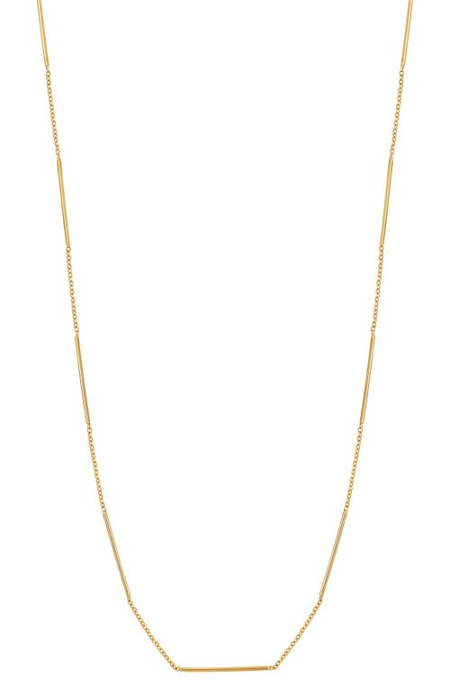 Bony Levy 14K Gold Bar Station Necklace in 14K Yellow Gold
