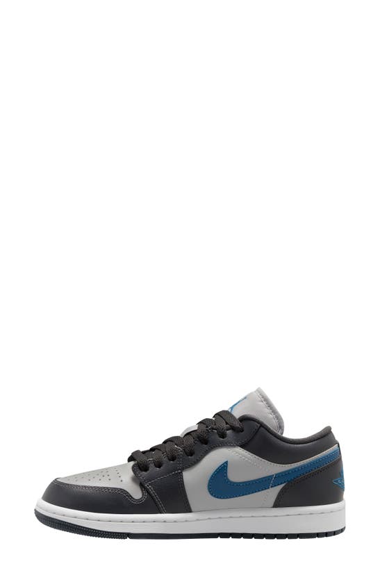 Shop Jordan Air  1 Low Sneaker In Anthracite/ Industrial Blue