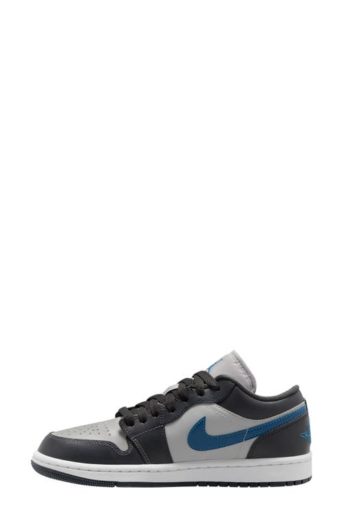 Shop Jordan Air  1 Low Sneaker In Anthracite/industrial Blue