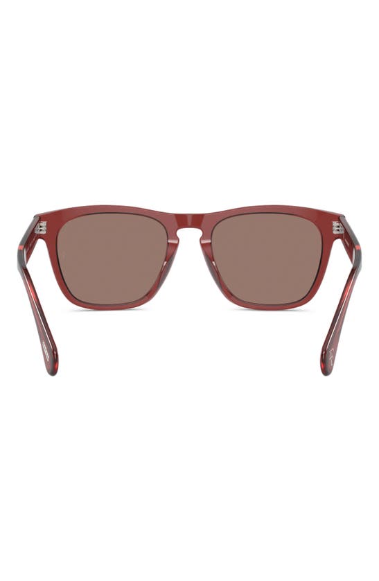 Shop Oliver Peoples X Roger Federer 54mm Pillow Sunglasses In Dark Red